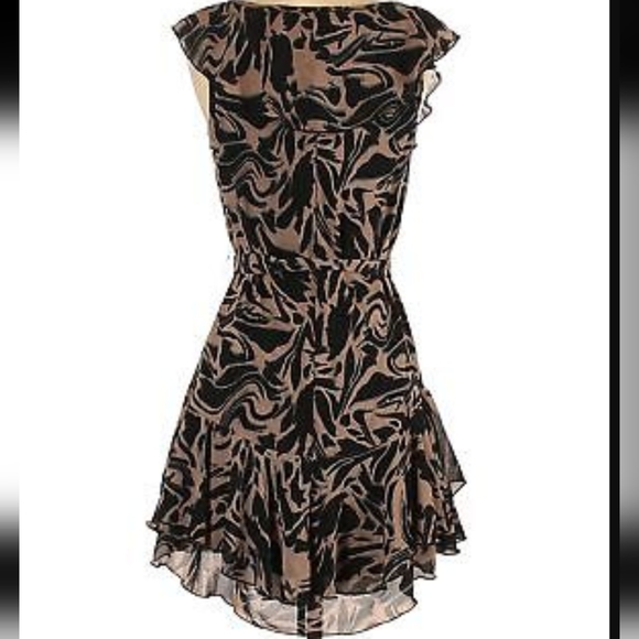 Sleeveless asymmetrical ruffle mini dress size small - Picture 3 of 17